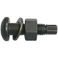 Newport Fasteners Grade A490, 1"-8 Structural Bolt, Plain Stainless Steel, 3 1/2 in L, 110 PK 137142-BR-110